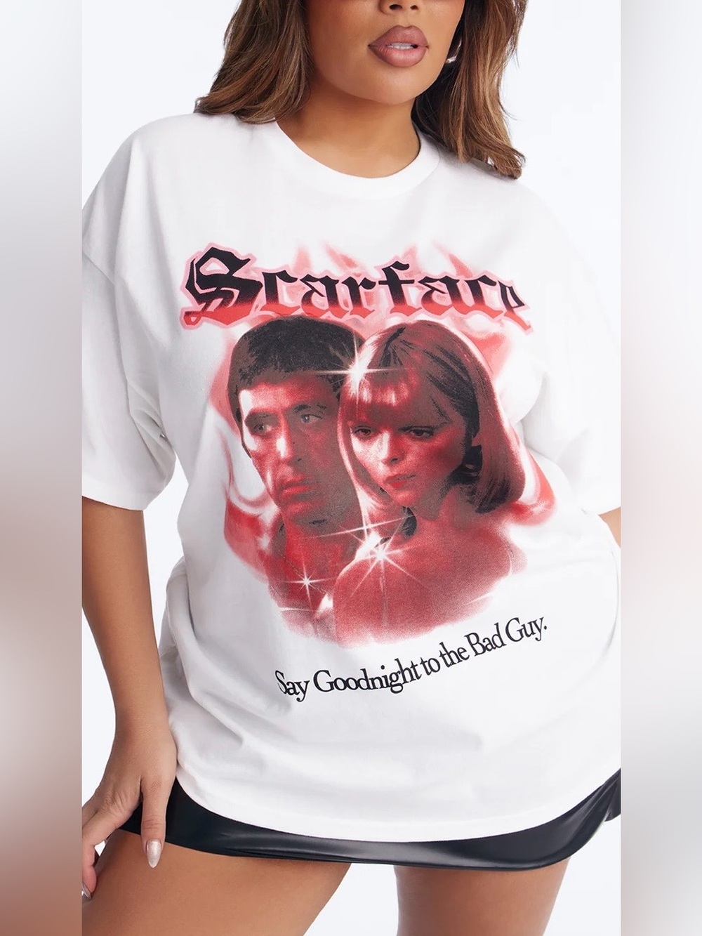 Nwt Scarface Graphic Tee with Red Photo Print size XL